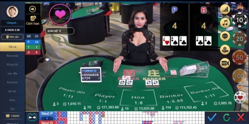 Khám phá cửa cược game Baccarat online 